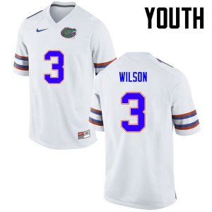 Youth Florida Gators #3 Marco Wilson NCAA Nike White Authentic Stitched College Football Jersey CNR7262EP